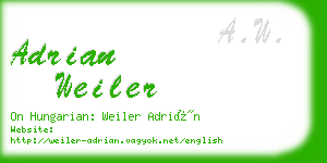 adrian weiler business card